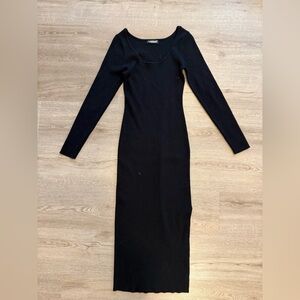 Black sweater dress